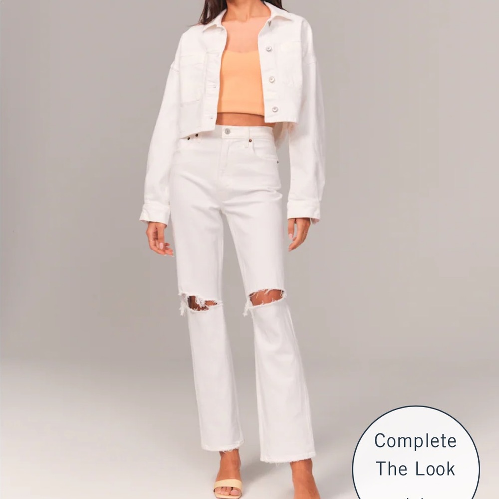 Abercrombie White Jeans
